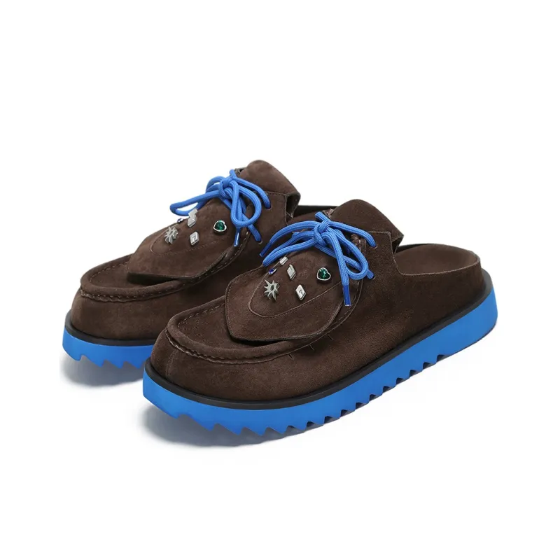 ADCDAVINCI Sun Collection Slip Resistant Abrasion Resistant Closed Toe Slippers Unisex Brown-1