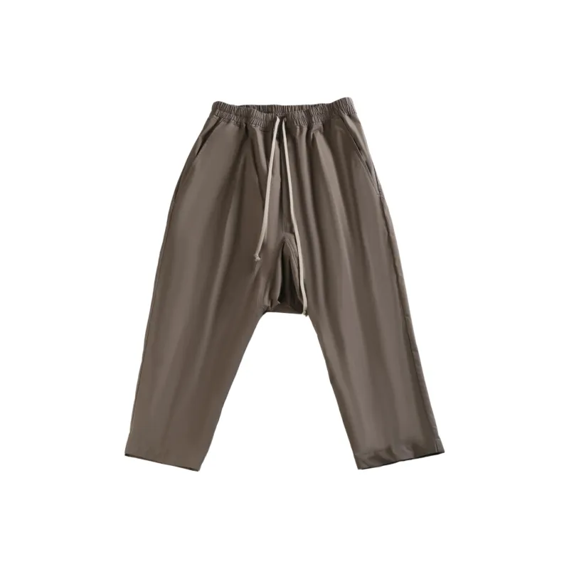 RICK OWENS Drawstring Cropped Pants-0