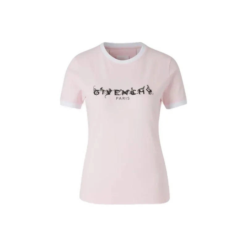 Givenchy Logo Printed Crewneck T Shirt-0