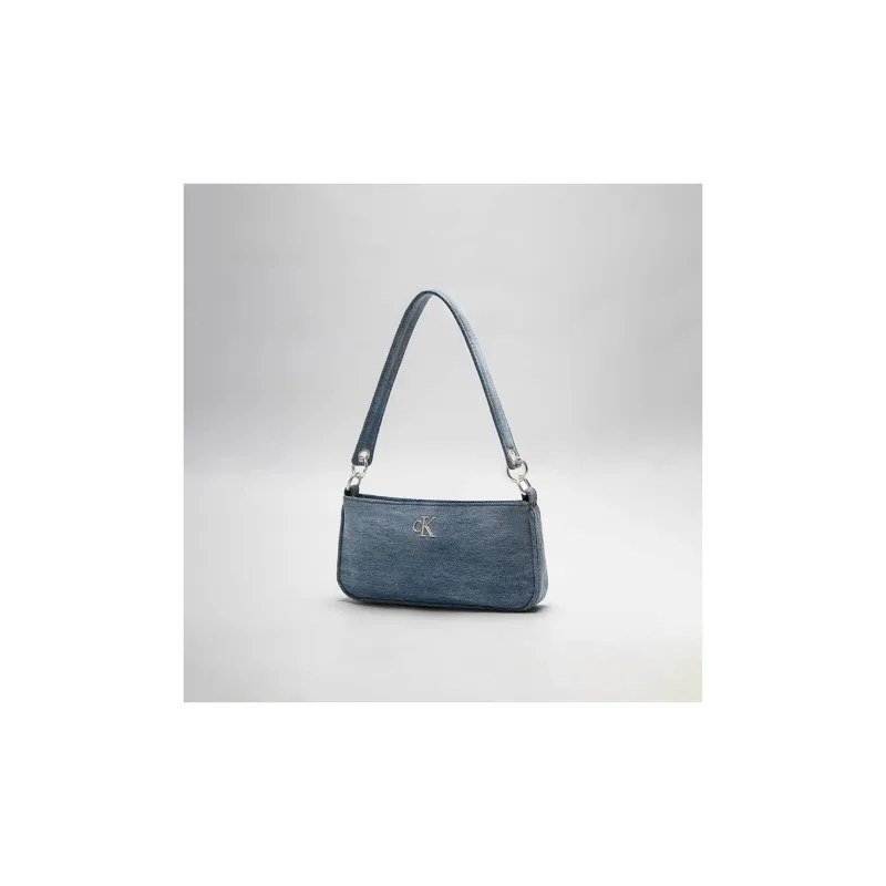 CALVIN KLEIN Fabric Shoulder Bag Women's Denim Light Blue-2