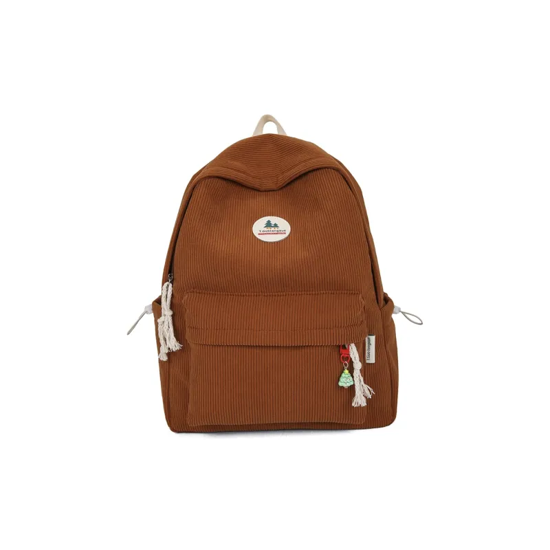 SUN EARTH &U Corduroy Backpack Unisex Multicolor-9