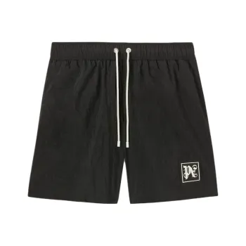 PALM ANGELS Monogram Patch Drawstring Swimming Shorts