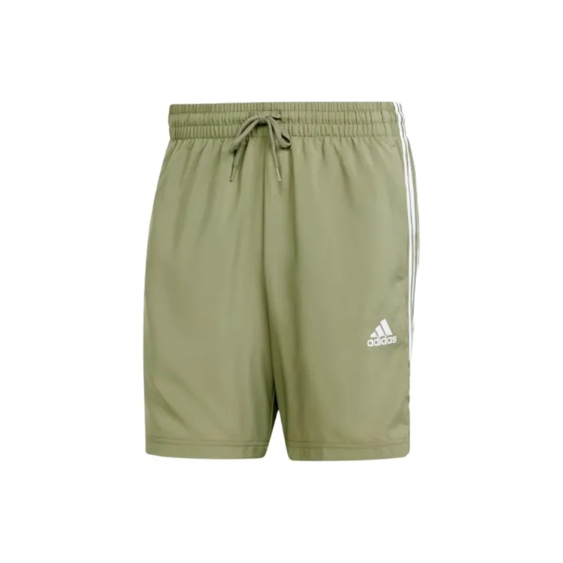 Adidas Essential AEROREADY ESSENTIALS CHELSEA 3-STRIPES SHORTS Casual Shorts Men's Legacy Green-0