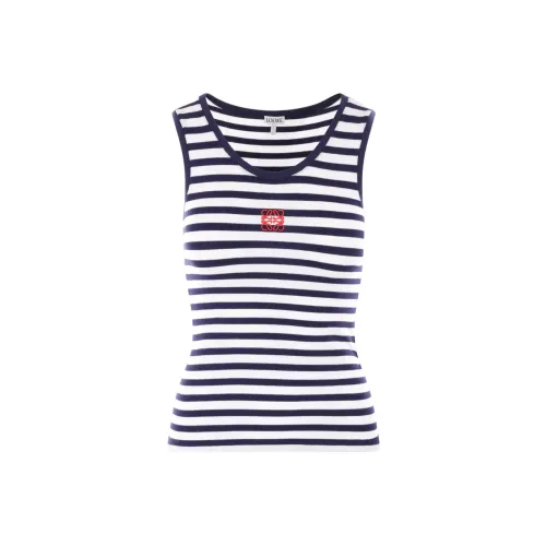 LOEWE Anagram Tank Top 'White/Navy'
