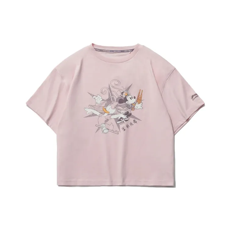 Disney X LINING Crop Tops Women's Pink-0