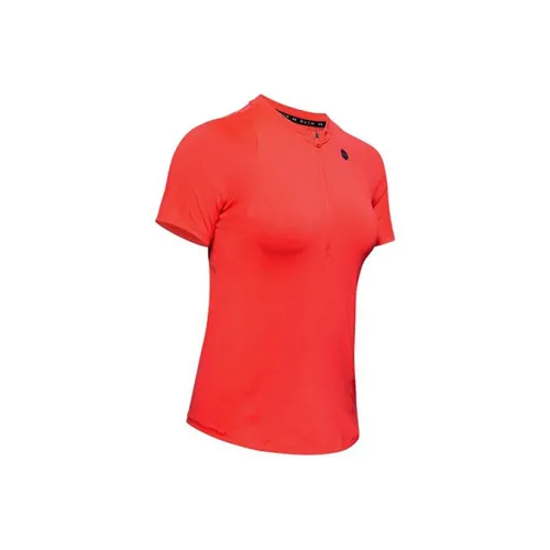 Under Armour RUSH Raglan Sleeve T Shirt Women's Beta Red