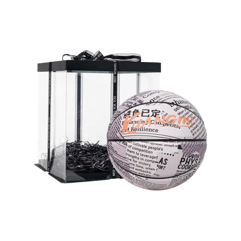 Kuangmi PU Basketball Black White Size 7 Ball Street Unisex-6