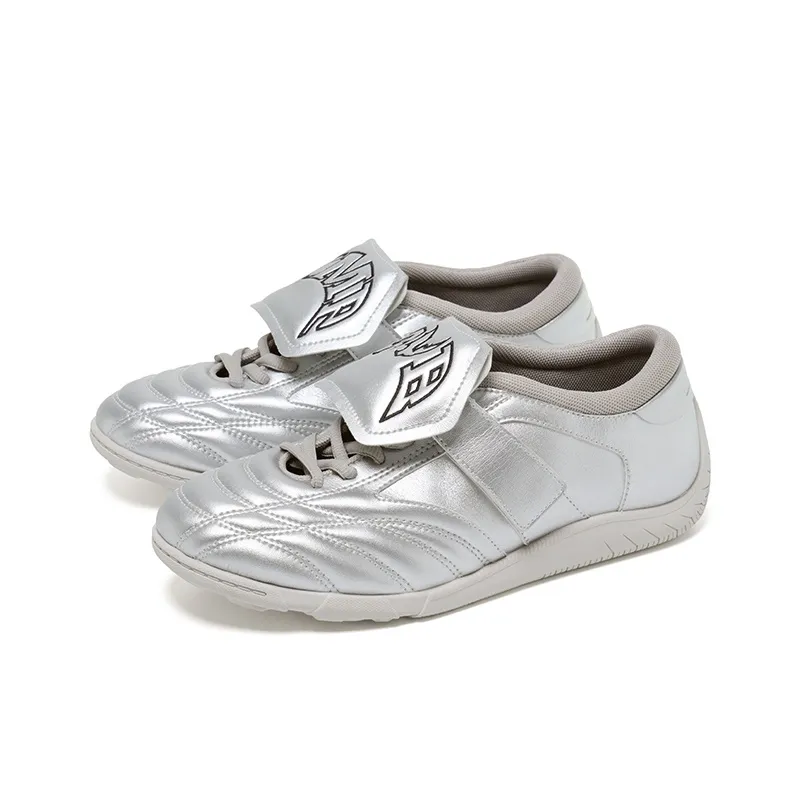 BBIMP Anti Slip Wear Resistant Low Top Casual Shoes Women's Silver-1