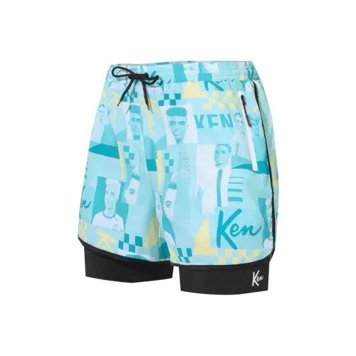 Barbie Swimming Shorts Men's Blue Print