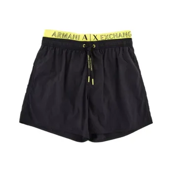 ARMANI EXCHANGEAE SS24 Beach Shorts Men's Black