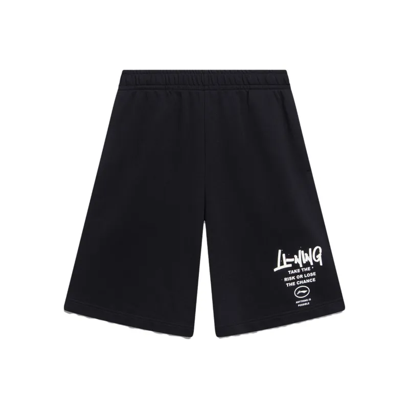 LiNing Sports Life Collection Casual Shorts Men's Black-0