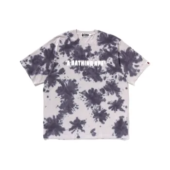 A BATHING APE Destroyed Bleach Logo Relaxed Fit Tee