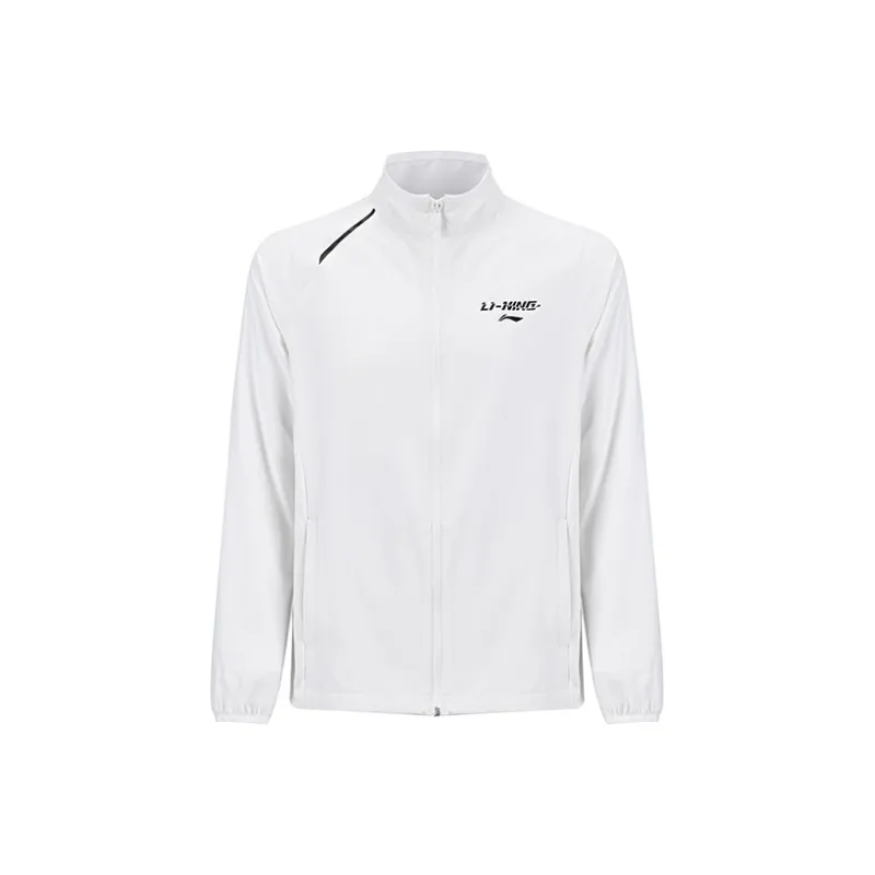 LiNing Trench Coat Unisex White-0