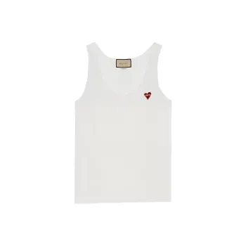GUCCI X Harry Styles Co branded Tank Tops Women's White