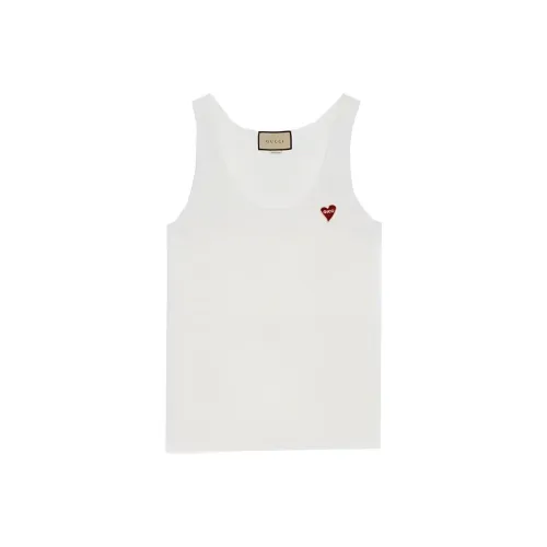 GUCCI X Harry Styles Co branded Tank Tops Women's White