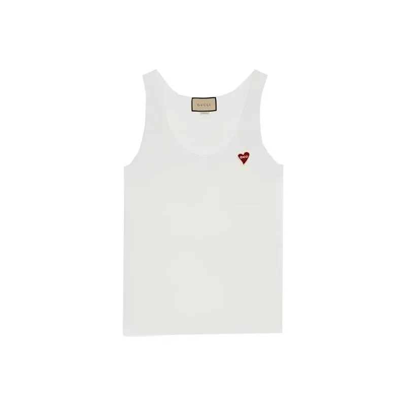 GUCCI X Harry Styles Co branded Tank Tops Women's White-0