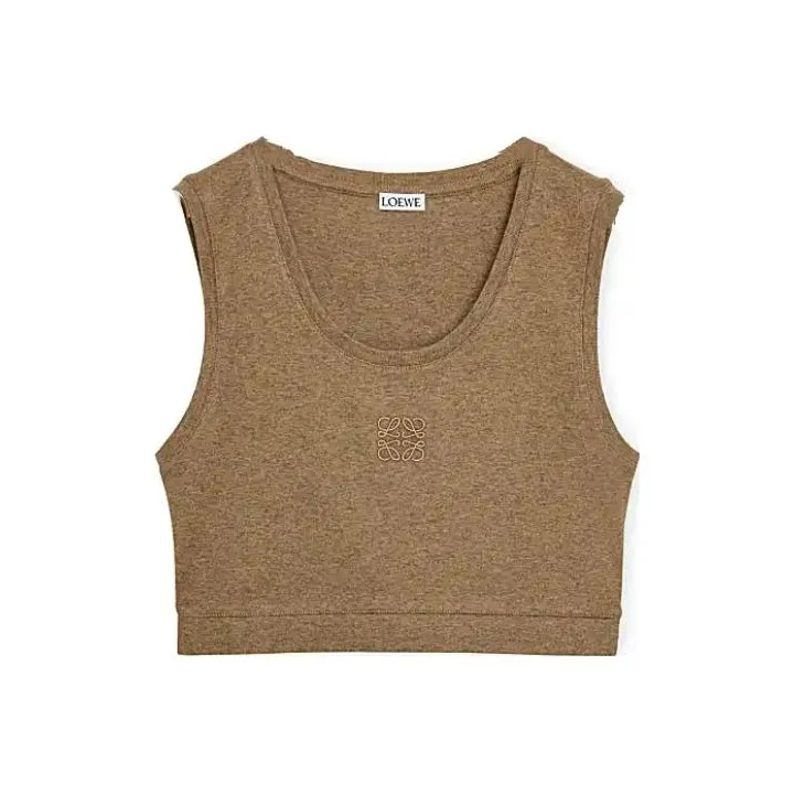 LOEWE Tank Tops Women's Brown-0