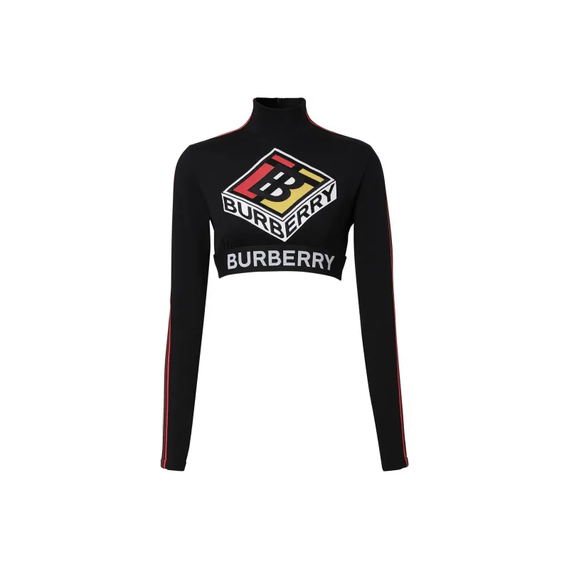Burberry Crop Tops Women's Black-0