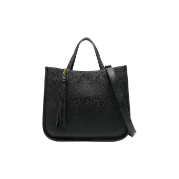 LIU·JO Polyester With Polyurethane Resin Tote Bag, Shopping Bag, Shoulder Bag, Handbag Women's Black