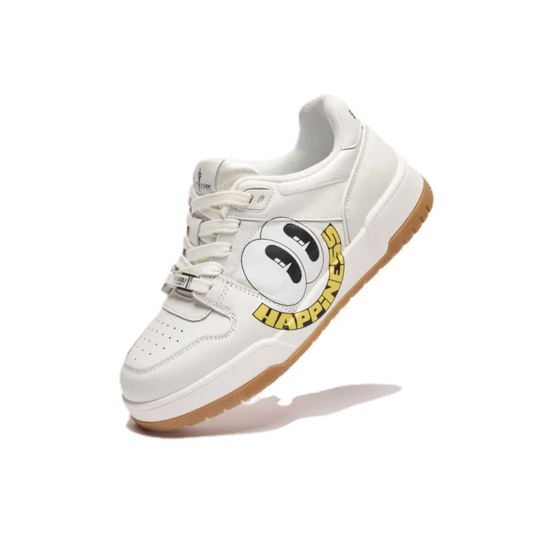 Hattie Stewart X Biyin Leufen Hattie Collaboration Collection Skateboard Shoes Women's Low Top White-1