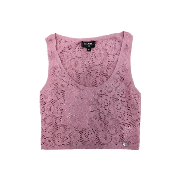 CHANEL Tank Tops Women's Pink-0