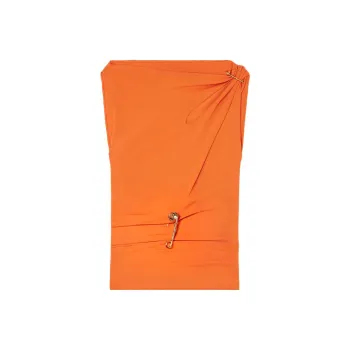 VERSACE Safety Pin Top 'Orange'