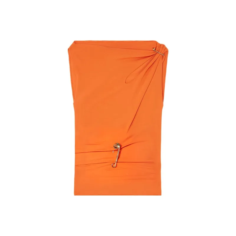 VERSACE Safety Pin Top 'Orange'-0