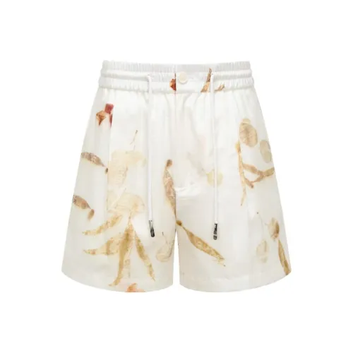 Feng Chen Wang Abstract print Drawstring Shorts