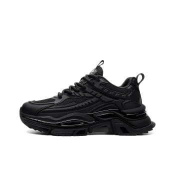 JEEP SPIRIT Cushioning Low Top Chunky Sneakers Men's Black