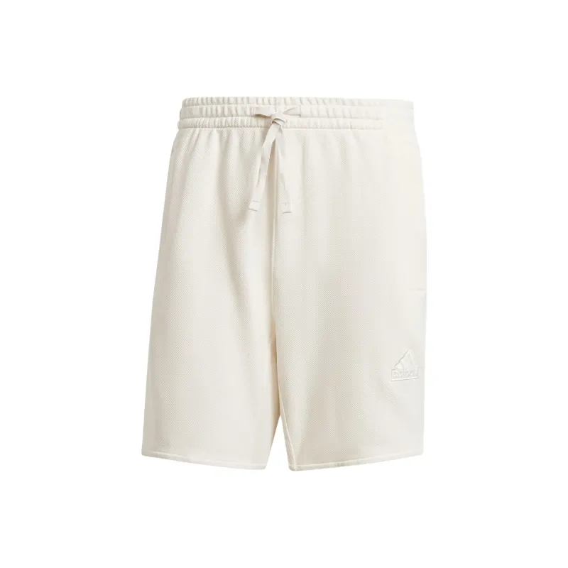 Adidas Lounge Piqué Terry Shorts Casual Shorts Men's White-0