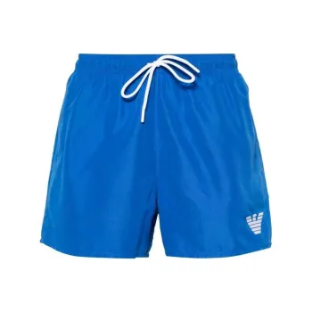 EMPORIO ARMANI Logo Embroidered Drawstring Swimming Shorts