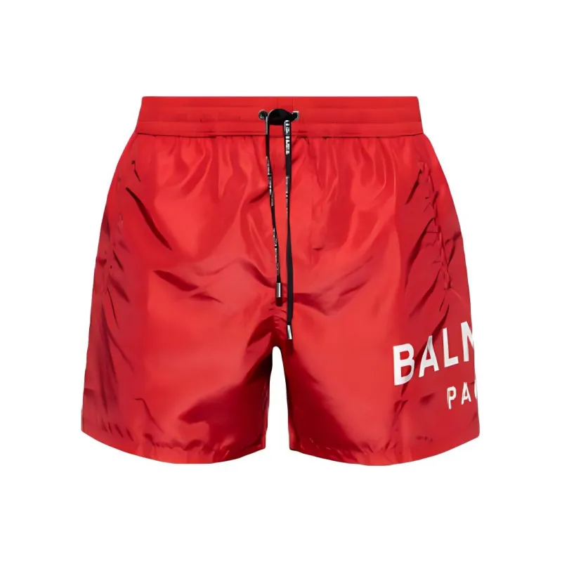 BALMAIN Swimming Shorts Men's Red-0