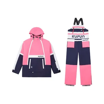 KUFUN Ski Suit Sets Unisex Hip Hop Ski Suit