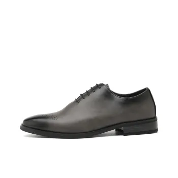 GIGIRYO Dress Shoes Men Low Top Gray