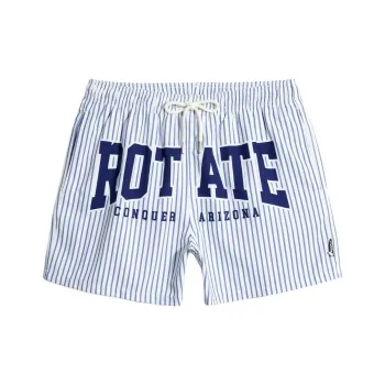 GAILANG Beach Shorts Men's Blue White Stripes