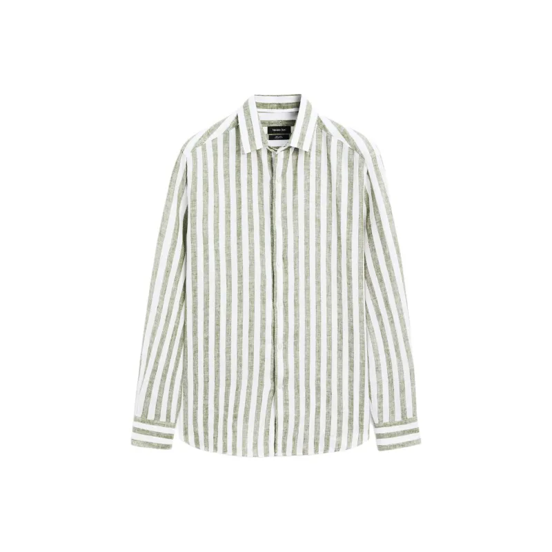 Massimo Dutti Shirt Men's Green-0