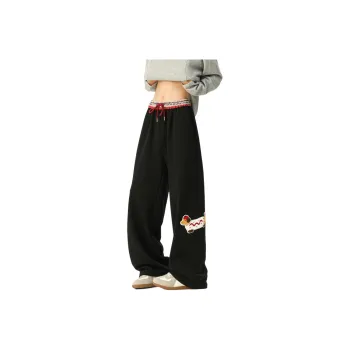 WHELVE Casual Pants Unisex Black
