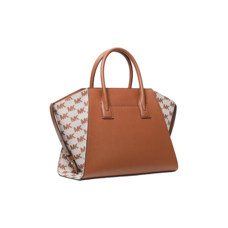 MICHAEL KORS Avril Leather One Shoulder Handbag Tubas Women's Brown-1