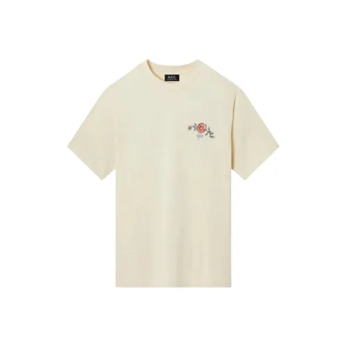 A.P.C SS25 T Shirt Men's Light Umber
