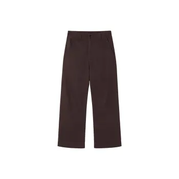 PSO Brand Casual Pants Unisex Dark Coffee Brown