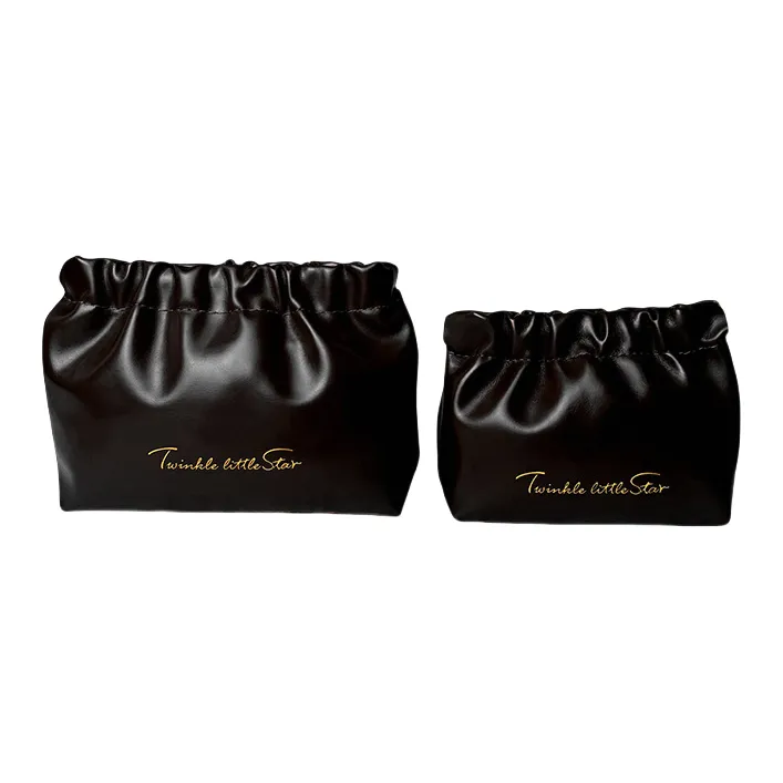 Sweet Pillow House Pleated Spring Clip Bag Make up Tools 2 Pcs-4