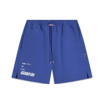LiNing Badfive Seven Cities Alliance Misty Capital Power Casual Shorts Men's Blue/Black
