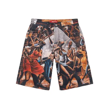 Supreme Ernie Barnes Collaboration Denim Shorts Unisex