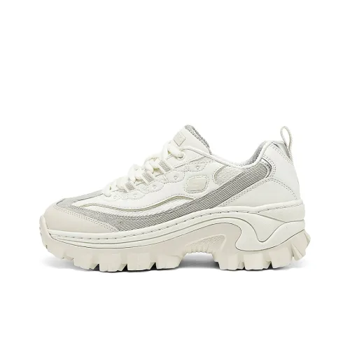 Skechers Street Anti Slip Wear Resistant Low Top Chunky Sneakers Women's Ivory