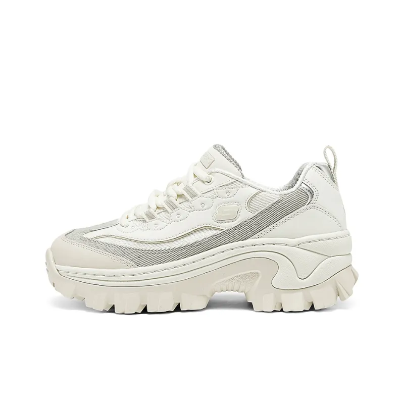 Skechers Street Anti-Slip Wear-Resistant Low-Top Chunky Sneakers Women's Ivory-0