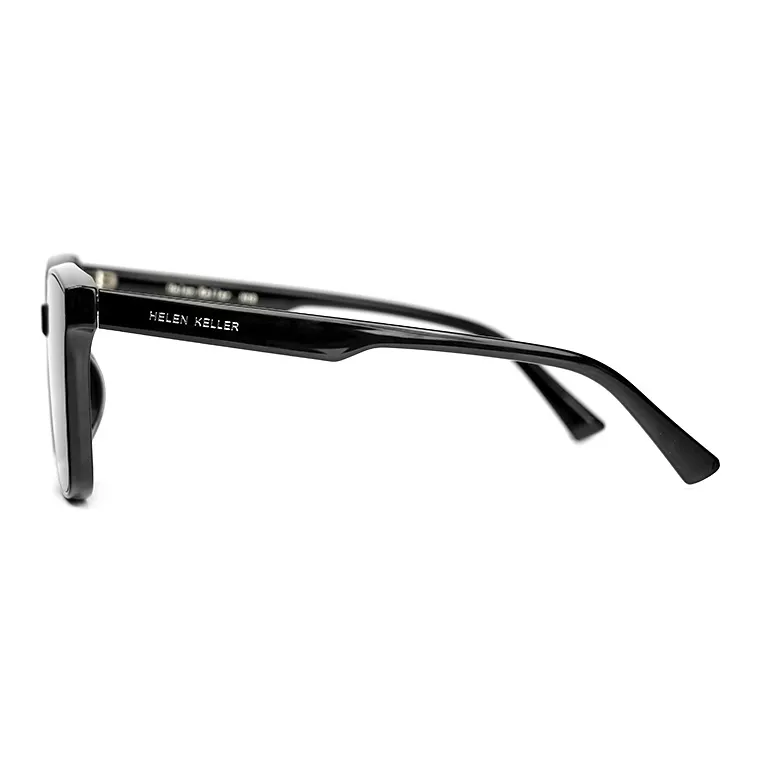 HELEN KELLER Plate Frame Square Sunglasses Unisex-3