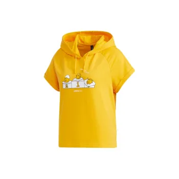 Adidas Neo Set in Sleeve T Shirt Women's Yellow