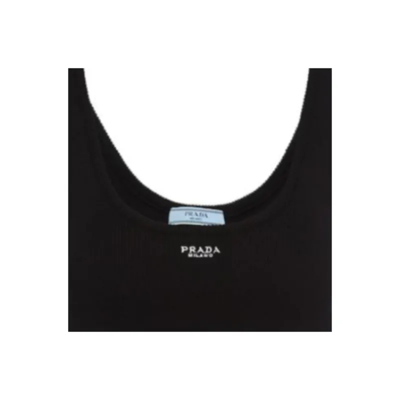 PRADA Tank Tops Women's Black-4
