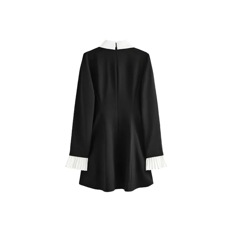 Incolore Long Sleeved Dress Women's Black-1