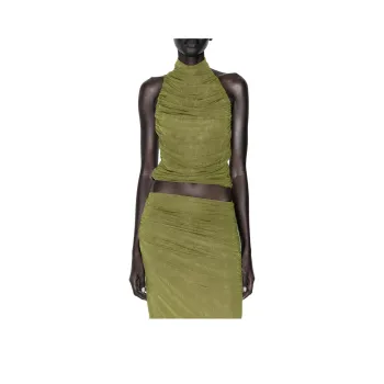 ZARA Tank Tops Women's Light Green